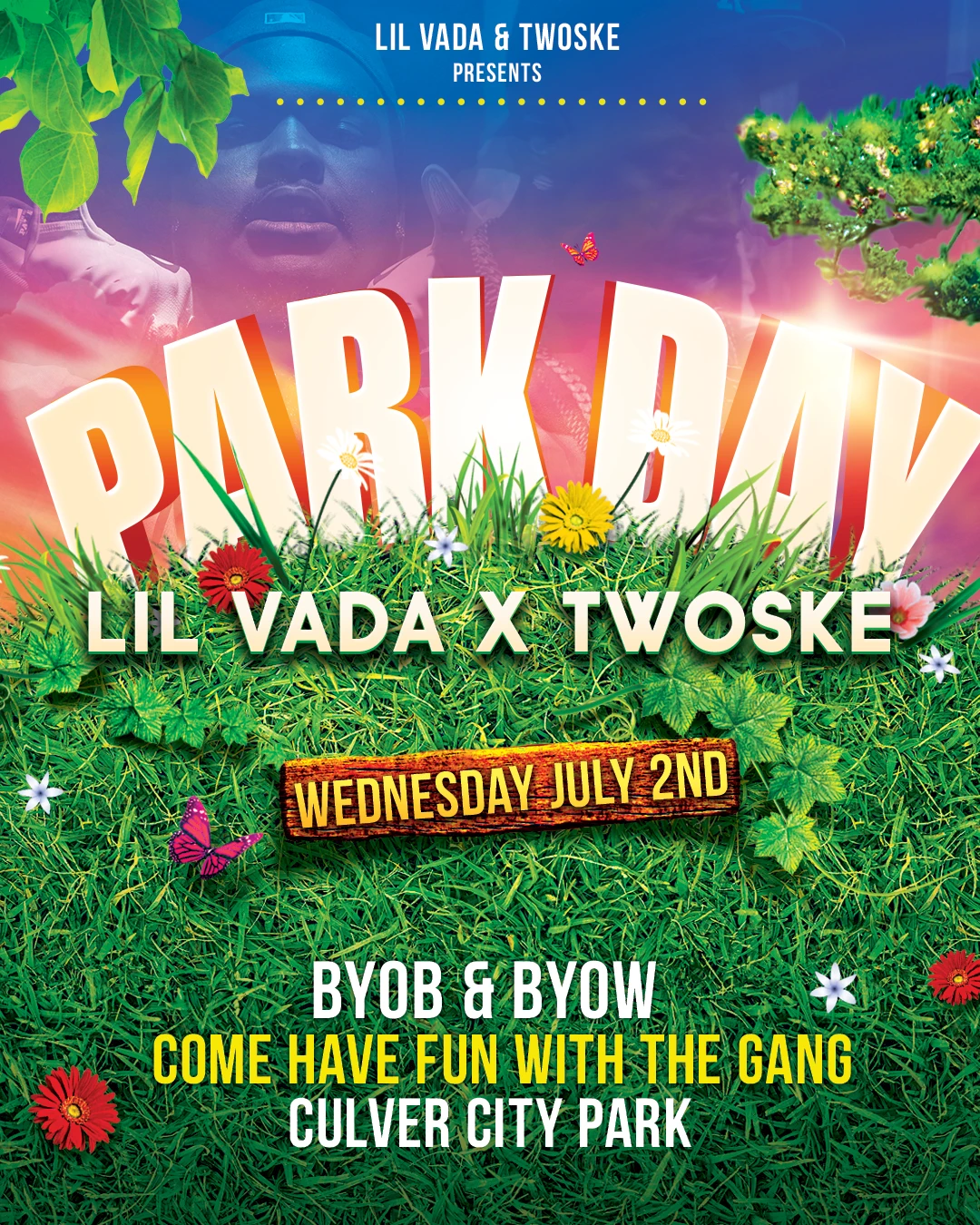 Show promo flyer design by DRES.GFX, Los Angeles graphic designer