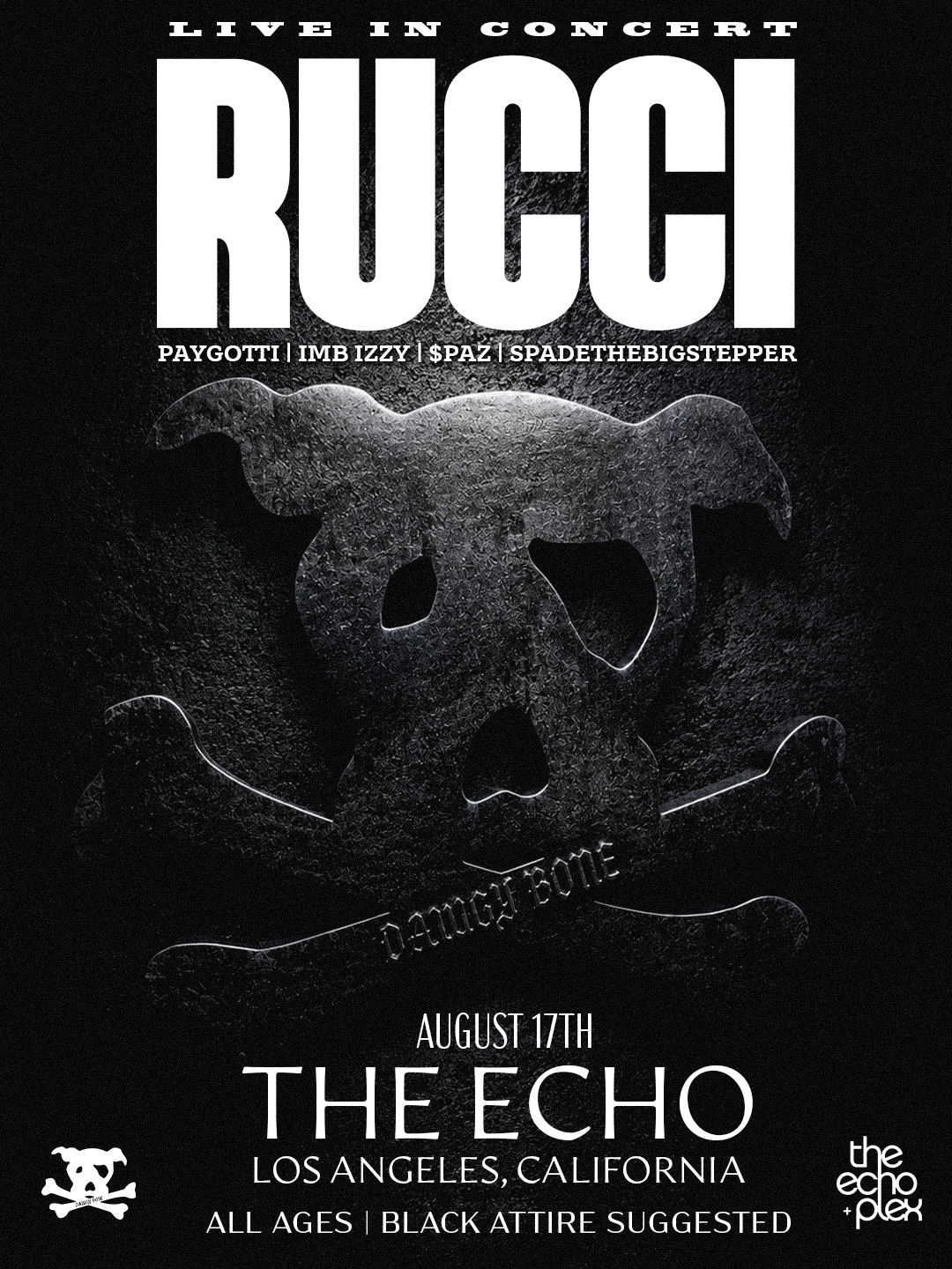 Show promo flyer design by DRES.GFX, Los Angeles graphic designer