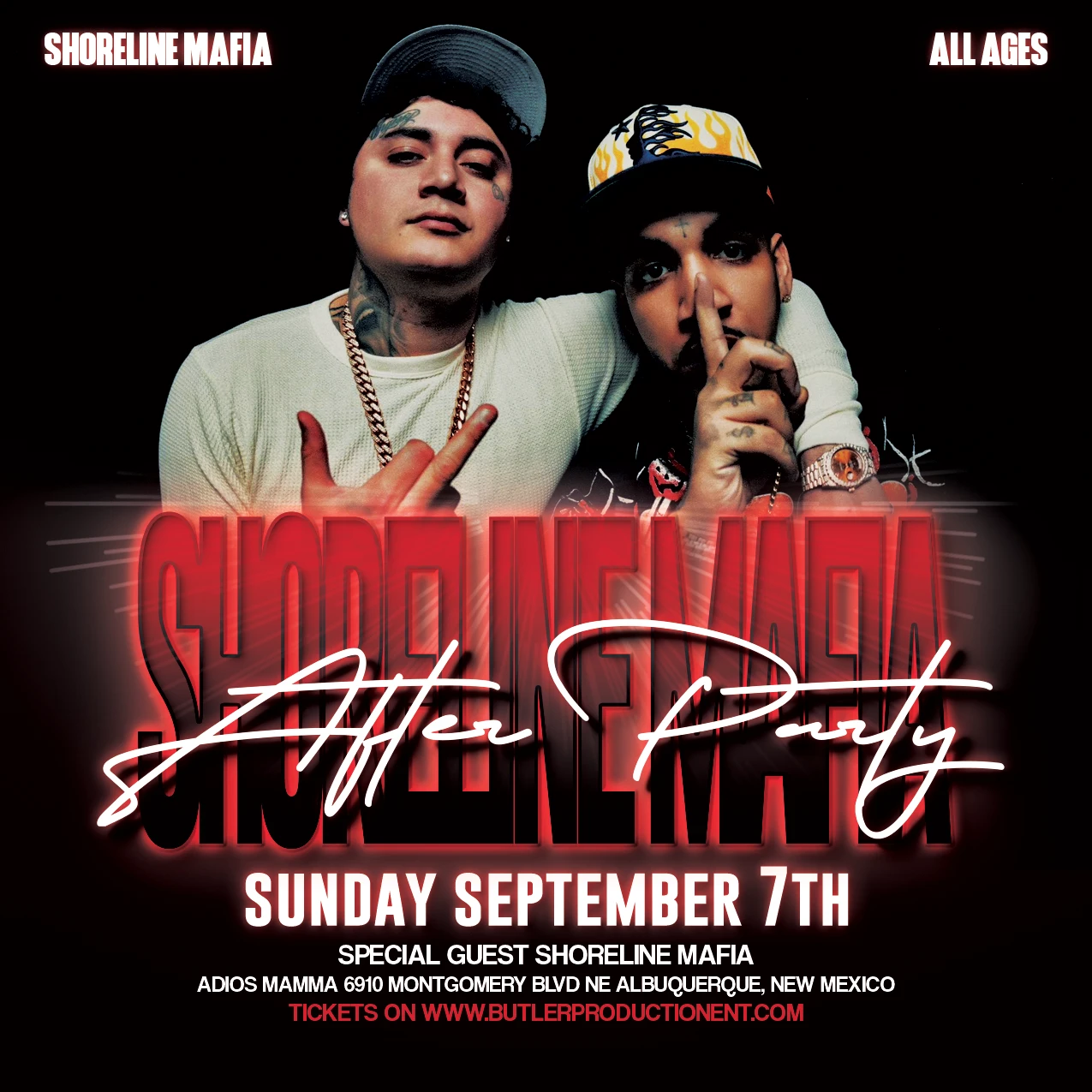 Show promo flyer design by DRES.GFX, Los Angeles graphic designer